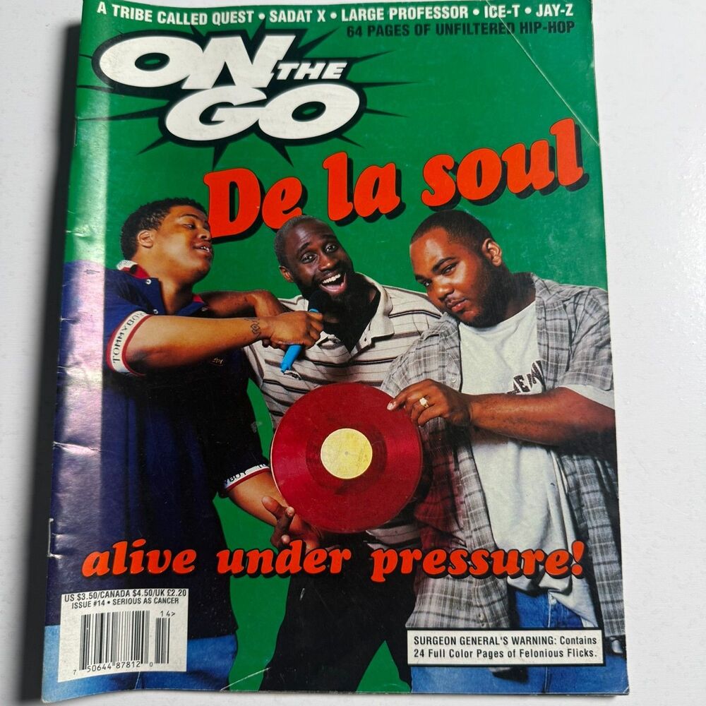 Vintage Hip Hop 1996 On The Go Magazine Issue 14 De La Soul Jay-Z